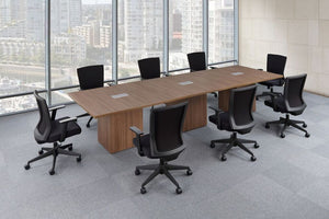 Conference Table - Rectangular with Cube base